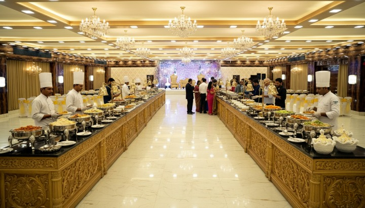 Buffet Setup - Madhav Banquet Thane