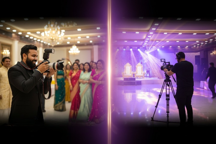 Photographer capturing candid moment